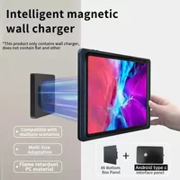 Universal Magnetic Tablet Wall Charger Socket Stand Wall Holder for Ipad Bracket Wireless Charging Android Smart Home 86 Box Kit