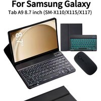 For Samsung Galaxy Tab A9 8.7 Inch Case, Keyboard Cover for Samsung Tab A9 SM-X110/X115/X117Protective keyboard