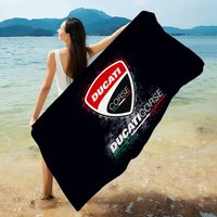 D-DucatiS Motorcycle LOGO Beach Towel Bath Towels for Girl Microfiber Quick Dry Custom Sand Free Beach Yoga Spa Gym Pool