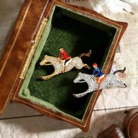 Baroque-Style Elegant Horse Rider Brooch For Men Women Luxury Jewelry Gift For Wedding Holiday Party