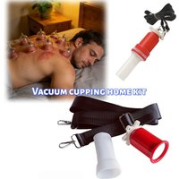Private Bedroom Cupping Therapy Set with Pump Relaxing Muscle Relief Kit Perfect Self-Care Tool for Men To Release Stress