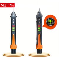 NJTY T02A Voltage Detector Electrical Pen AC Voltage Tester Smart Breakpoint Finder 12-1000V Non-Contact T02B Voice Broadcast
