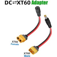 Solar Connection Line 20cm XT60 Male/Female Connector To DC5521 18AWG Power Cord Adaptor For Car Battery Charging Adapter Cables