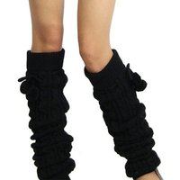 Leg Warmers Women Thigh High Over Knee Long Socks Winter Ankle Stretch Solid Knitted Ladies Slouch Warm Boot Sock Female Gaiters