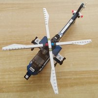 City Police Armed Helicopter Building Block Model Toy Children Gifts Festival Party Gifts