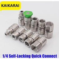 Quick connector 1/4 self-locking cleaning accessories water gun docking hose high pressure cleaning machine snow spray gun