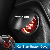 Fashion Car Start Button Cover All Metal Starting Decorative Cover For Benz AMG W204 W205 W203 W211 W212 W213 W201 W210 Stickers