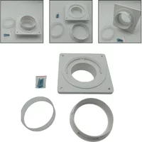 Quick Connect Disconnect Dryer Vent Wall Plate For Home Use Fit 4.3 Inch Tubes Compatible Dryer Vent Connector Solution