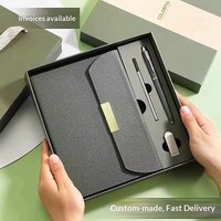 A5 Three Fold Business Notebook Gift Box Set Office Meeting Notepad Custom Logo Notebook A6 Binder Notebook A5 Lined