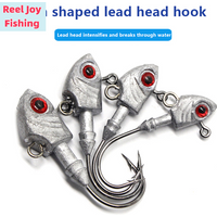 【Fish Type Lead Head Hook 7G/14G Sea Fishing Simulation Fish Soft Bait With Hook Fishing Accessories】