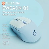 EWEADN Q5 Dual Mode Wireless Mouse Battery Display Silent Click Type-C Rechargeable 3-Speed DPI Ergonomic Mice for PC/Mac/Laptop