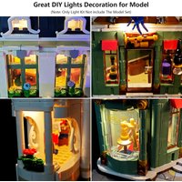 BRIXSPARK LED Lighting Kit Designed for 11371 Lego Shopping Street, USB DIY Light Set for Building Blocks, Bricks No Included