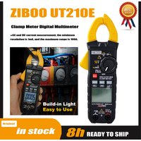 ZIBOO UT210E Clamp Meter Digital Multimeter Handheld RMS AC/DC,ZIBOO i600E 600Amp AC Current Clamp,4mm Banana Plug.