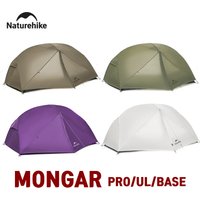 Naturehike Mongar 1 2 3 Base/UL/PRO Campingzelt Ultraleichtes Outdoor Wasserdichtes 20D Nylon Wanderzelt 1 2 3 -Personen-Rucksackzelt