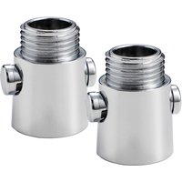 Water-saving Valve Shut-off Valve Water Stop Valve Kitchen 2.6x4x2cm 2pcs ABS Low Water Absorption Silver Home