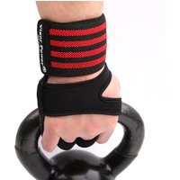 Leather Weightlifting Training Weight Lifting Gloves, Bar Grip, Barbell Straps, Hand Protection, 1Pair