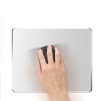 Hard Silver Metal Aluminum Mouse Pad Mat Smooth Magic Ultra Thin for Macbook Mac Book Gaming Computer Laptop Office Accessories