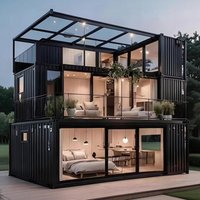 Creative Shipping Containers with Sandwich Panel Office Shop Villa Outdoor Hotel Use