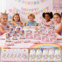 NEW Unicorn Birthday Party Bags Paper Box Goodie Filler Bag Candy Box Unicorn Gift Bag Storage Party Decoration Supplies Favors