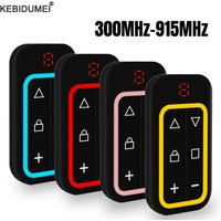 8-in-1-Garagenfernbedienung mit mehreren Frequenzen, 300 MHz–915 MHz, wiederaufladbare Fernbedienung, Garagentoröffner, Befehl, Schlüsselanhänger, Sender