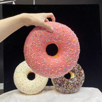 Super sized simulation donut with sugar needle model, realistic icing sugar needle decoration ornament, shooting prop
