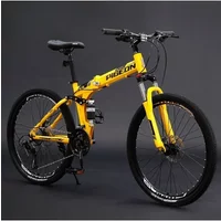 AliExpress NONE Stylish Mountain Bike Adult Male Folding Shock Absorption Variable Speed Off-road Student To Work Road Female Adult Bicycle
