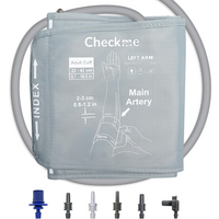 Checkme Large Blood Pressure Cuff for Adult Upper Arm Cuff Compatible with Most BP Monitors with 6 Connectors