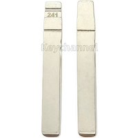 10pcs HU162 Car Key Blade 241# Flip Remote Blank HU162t left Side Blade for Golf Jetta Seat Skoda MQB48 MQB49 Key for KD VVDI