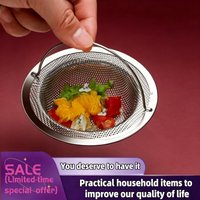 Stainless Steel Kitchen Sink Filter Garbage Food Residue/Hair Catcher Keep Your Bathtub for Kitchen Bathroom Accessories