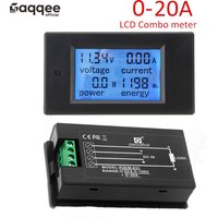 PZEM-031 20A Built-In Shunt (DC 8-100V) DC Digital Display Voltage Current Meter LCD Power Supply Voltage Display Power Meter