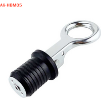 (HB05)25MM Marine Drain Plug Adjustable Snap Tight Stainless Steel Rubber Drain Plug Speed Boat Kayak Motorboat Accessory