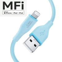 MFi-Câble d'alimentation ultra souple en silicone pour iPhone, 6 pieds, 1.8m, pour iPad