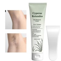 Cyperus Rotundus Hair Removal Cream Gentle Natural Extracts With Scraper Unwanted Hair Removal Cream For Underarms Legs Arms