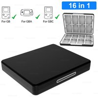 Portable 16 In 1 Game Card Storage Box for GBA/GB/GBC Magnetic Storage Box Dustproof Anti-fall Gaming Console Accessories