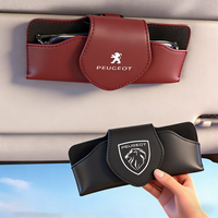 Car Sun Visor Glasses Case Sunglasses Holder For Peugeot 206 307 308 3008 207 208 407 4008 408 508 2008 301 205 /Car Tire Valve