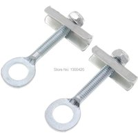1 Pair Rear Wheel Axle Hole Chain Tensioner Adjuster for 49cc 2-Stroke 4-Stroke Mini Dirt Pit Bike