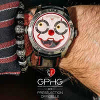Black Vampire Watch exclusive original brand Clown Watch Men's quartz watch Leather luxury designer designed a new clown watch