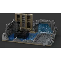 2218pcs Moc Movie Series Batcave Modularity Buildings Building Blocks Set Creativity Assembly Bricks Toy Present
