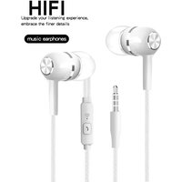 Sport Earbuds Headphones HiFi Bass Stereo Sound Gaming Sport Daily Headset For Smartphone PC Laptop Tablet 3.5mm Wired Earphones