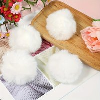 12pcs Faux Fur Pom Pom Balls Fluffy Pompoms for Hats Scarves Bags Keychains and DIY Craft Decoration Accessories