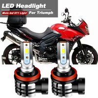 2PCS For Triumph Tiger 1050 2007-2011 Motorcycle H11 H8 H9 LED Headlight Bulbs High Low Beam Lamps 9600lm 6000k White Canbus