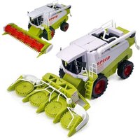 High Simulation Farm Tractor Toy Movable Joint Inertial Driving Harvester Truck Model Educational Fall Resistance Farm Truck Toy