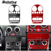 For Audi TT MK1 8N 2001-2006 Carbon Fiber Central Control Air Conditioning Storage Panel Car Interior Accessories Stickers