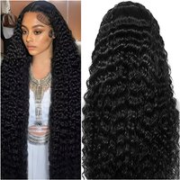 38 40 Inch Deep Wave 13x6 5x5 Lace Front Human Hair Wigs 200% Density Remy 360 Full Lace Frontal Wig Pre Plucked For Black Women image 4