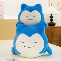 30-65cm Pokemo Snorlax Plush Toy Pillow Cute Anime Cartoon Snorlax Doll Huge Cushion Sleep Pillow for Kids Birthday Xmas Gift