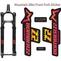 1Set MTB Fork Vinyl Stickers, Multi-Color Waterproof Decals, Bicycle Suspension Styling Decor Accessories