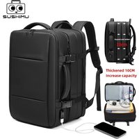 Men's Expandable Business Backpack Large Capacity Backpack for Short Business Trips and Travel