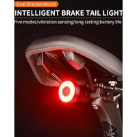 AliExpress NONE Bicycle Smart Auto Brake Sensing Taillight Cycling Tail Light Waterproof LED Charging Bike Rear Light