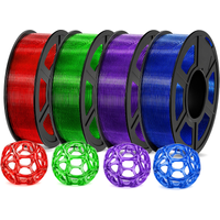 1.75mm Transparent Series TPU Filament, 95A High Elastic, ±0.03mm Accuracy, Non-Clogging