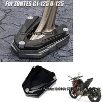 For ZONTES 125-G1-G2-U1 Motorcycle Accessories Kickstand Foot Side Stand Enlarge Extension Pad Support Plate Sidestand Enlarger
